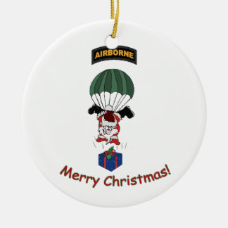 Airborne Santa Ceramic Tree Decoration