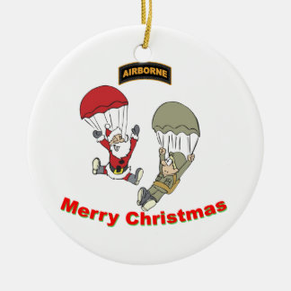 Airborne Santa II Ceramic Tree Decoration