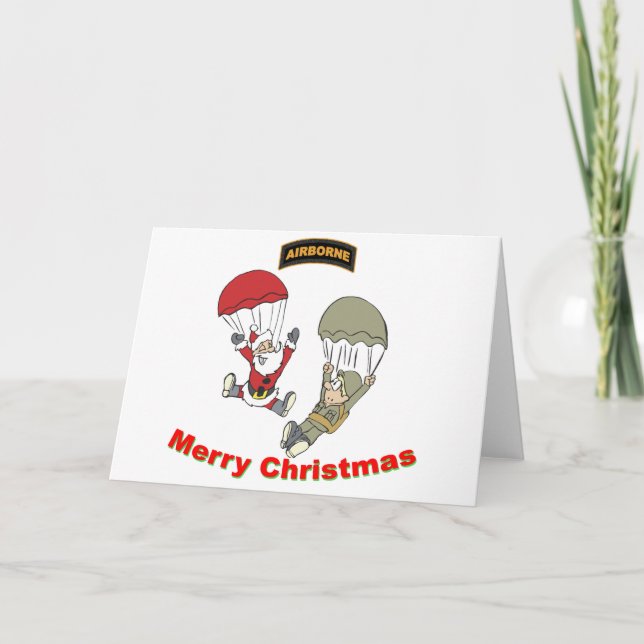Airborne Santa II Holiday Card (Front)