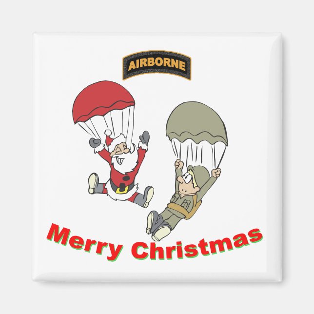 Airborne Santa II Magnet (Front)