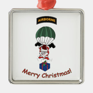 Airborne Santa Metal Tree Decoration