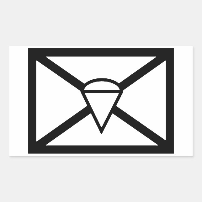 AIRBORNE SIGN RECTANGULAR STICKER (Front)