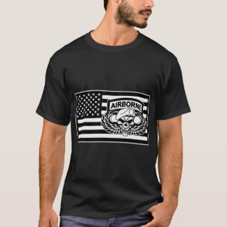 Airborne Skull Flag © FB @ #USAPatriotGraphics T-Shirt