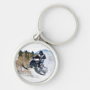 Airborne Snowmobile Key Ring
