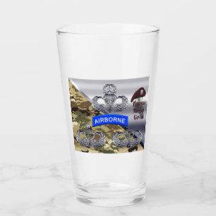 Airborne Trilogy-Jump Wings Glass