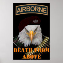 Airborne units bold eagle army style art