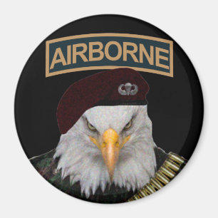 Airborne units bold eagle army style magnet