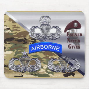 Airborne Wings – Earned Never Given Mouse Mat