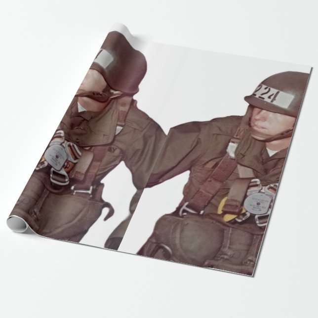 Airborne Wrapping Paper  (Unrolled)
