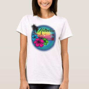Airbrush Beach scene #03 personalised T-Shirt