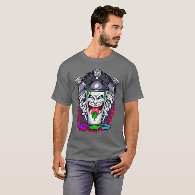 Airbrush graffiti spray can  T-Shirt (Front Full)