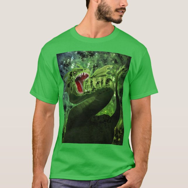  Airbrush Green  Basilisk  T-Shirt (Front)