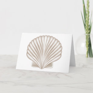 Airbrush Style Seashell Card