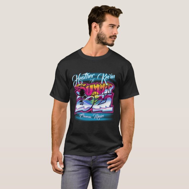 Airbrush Summer vacation T-Shirt (Front Full)