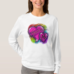 Airbrush Sweet 16 personalised T-Shirt