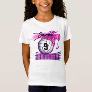 Airbrush volleyball fire design  T-Shirt