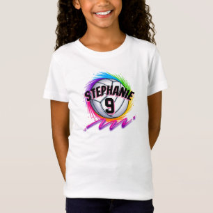 Airbrush volleyball rainbow design  T-Shirt