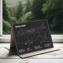 Airbus A320 - Aeroplane Blueprint Drawing Plans PD