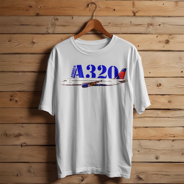 Airbus a320 Aeroplane Watercolor drawing T-Shirt (Creator Uploaded)