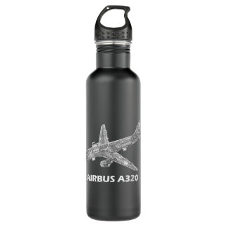 Airbus A320 jet aeroplane cutaway aviation pilot g 710 Ml Water Bottle