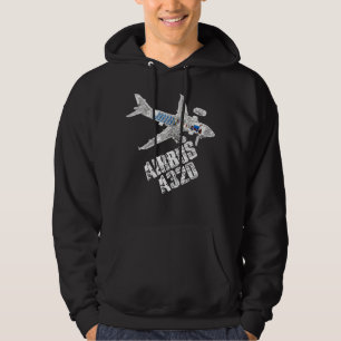 Airbus A320 jet aeroplane cutaway aviation pilot g Hoodie