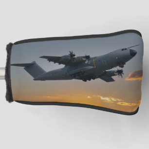 Airbus A400M At Sunset Golf Head Cover