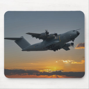Airbus A400M At Sunset Mouse Mat