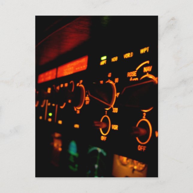 Airbus Cockpit Detail 5 Postcard (Front)