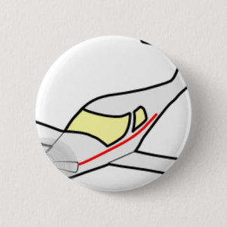 Aircraft 6 Cm Round Badge