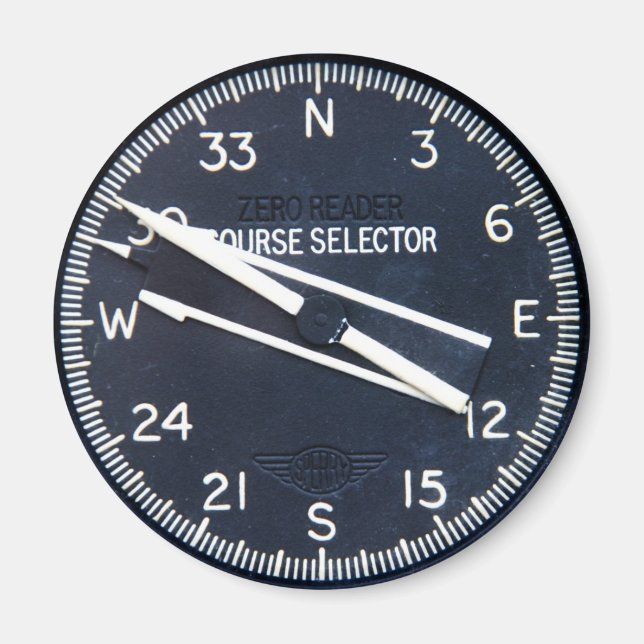 Aircraft Aeroplane Flying Flight Course Instrument Magnet (Front)