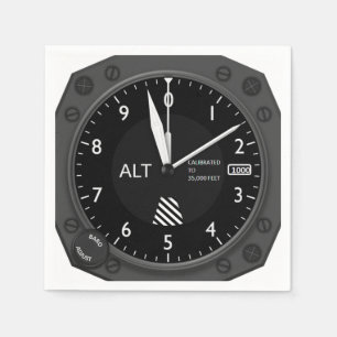 Aircraft Altimeter Napkin