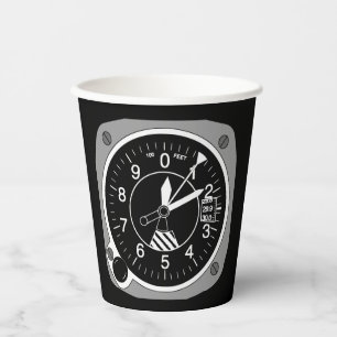 Aircraft Altimeter Paper Cups