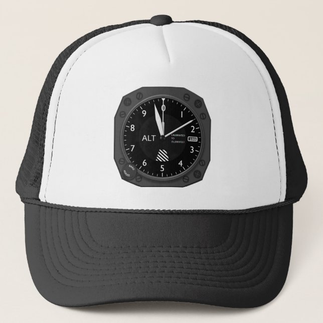 Aircraft Altimeter Trucker Hat (Front)