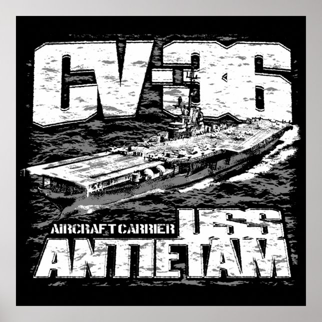 Aircraft carrier Antietam Poster (Front)