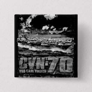 Aircraft carrier Carl Vinson 15 Cm Square Badge