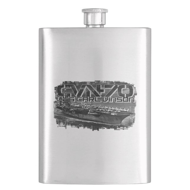 Aircraft carrier Carl Vinson Classic Flask (Front)