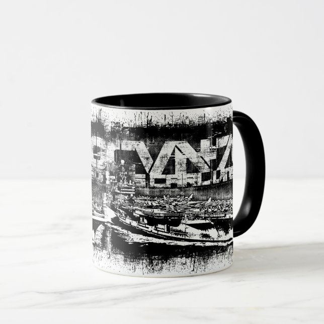 Aircraft carrier Carl Vinson Combo Mug (Front Right)