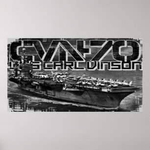 Aircraft carrier Carl Vinson Poster