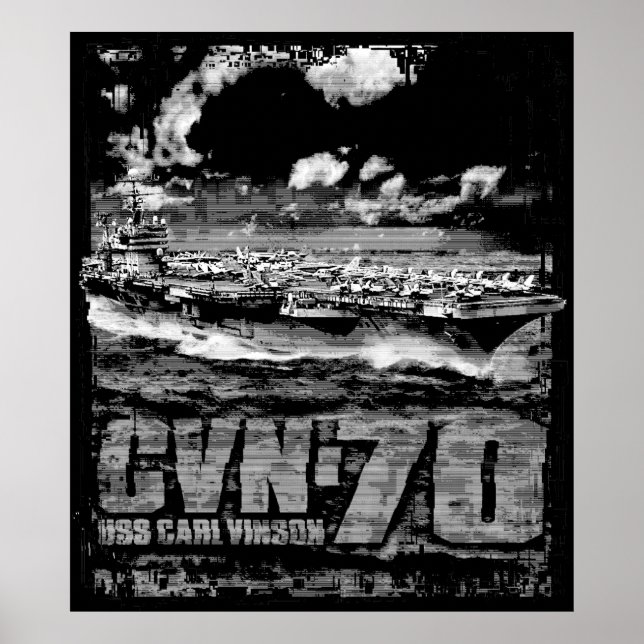 Aircraft carrier Carl Vinson Poster (Front)