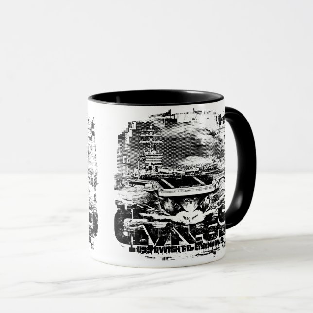 Aircraft carrier Dwight D. Eisenhower Mug (Front Right)