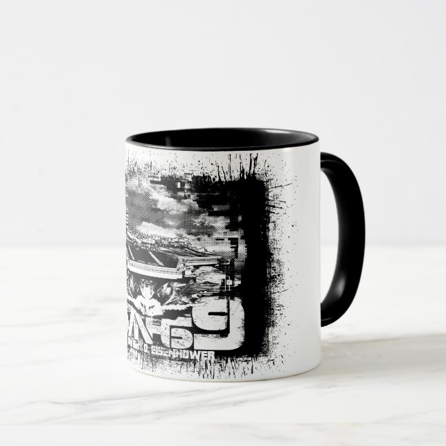 Aircraft carrier Dwight D. Eisenhower Mug (Front Right)