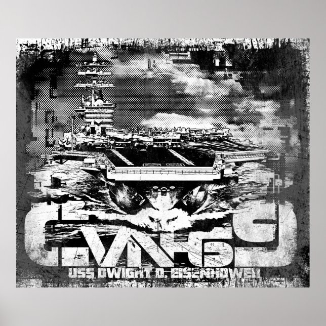 Aircraft carrier Dwight D. Eisenhower Poster (Front)