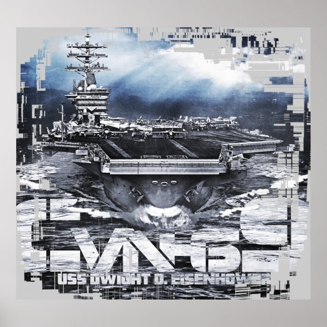 Aircraft carrier Dwight D. Eisenhower Poster (Front)