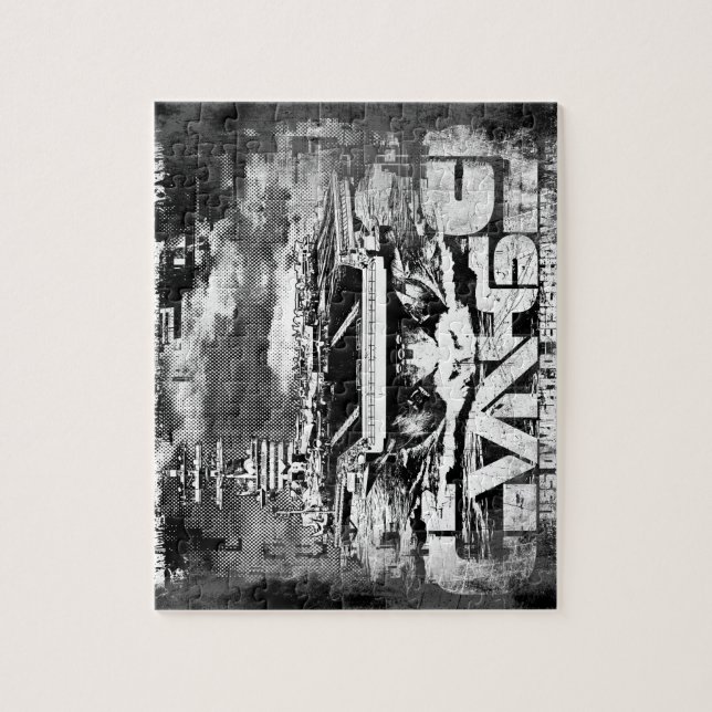 Aircraft carrier Dwight D. Eisenhower Puzzle (Vertical)