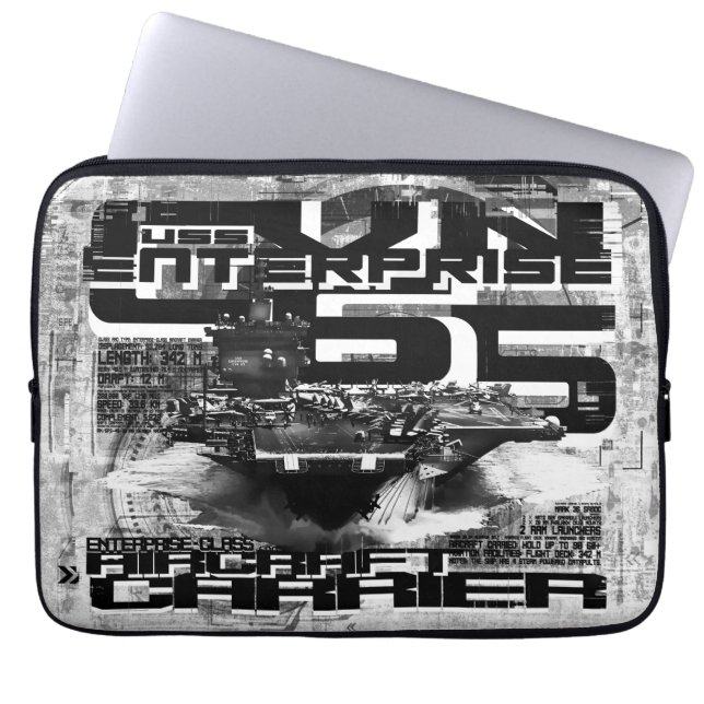 Aircraft carrier Enterprise Electronics Bag (Front)