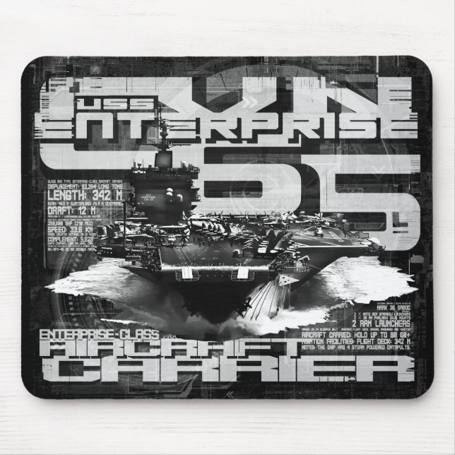 Aircraft carrier Enterprise Mousepad (Front)
