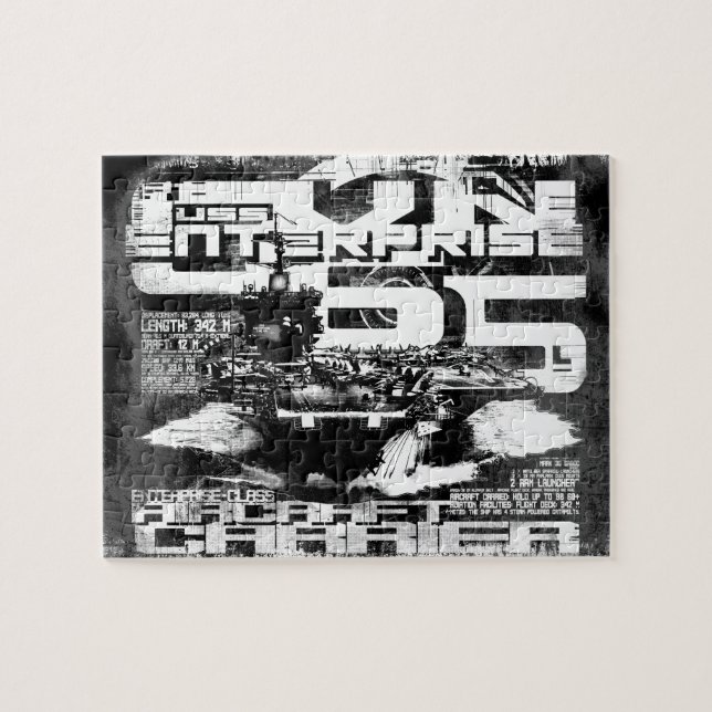 Aircraft carrier Enterprise Puzzle (Horizontal)