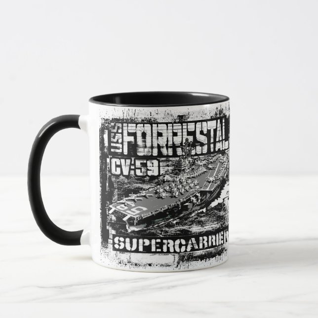 Aircraft carrier Forrestal Mug (Left)