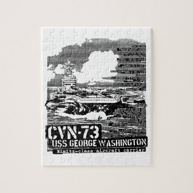 Aircraft carrier George Washington Jigsaw Puzzle (Vertical)
