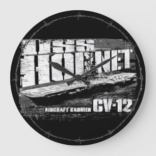 Aircraft carrier Hornet Acrylic Wall Clock